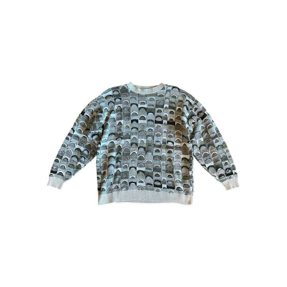 Vintage Protege Collection Sweater 3D Knit Mens M Coogie Style Grandpa Cottage